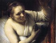 REMBRANDT Harmenszoon van Rijn Young Woman in Bed Spain oil painting artist